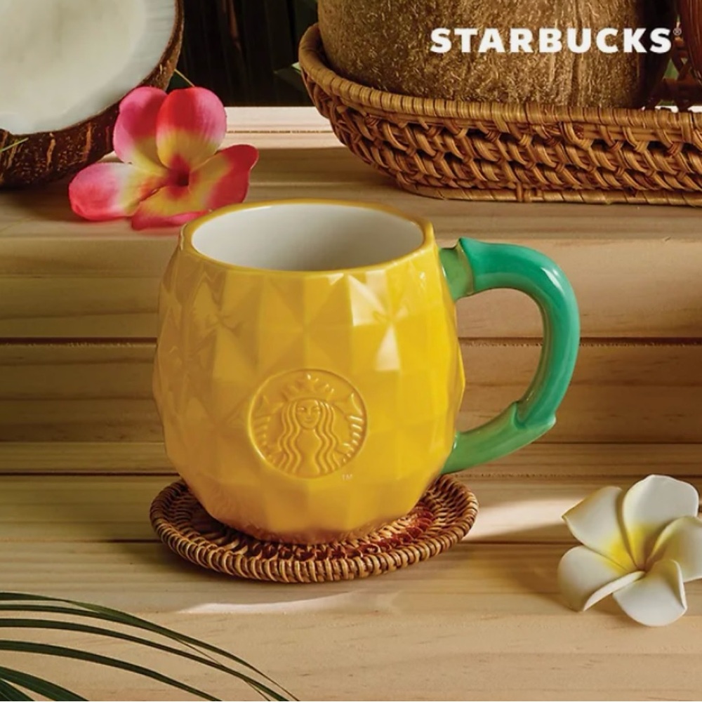 Starbucks Korea 2025 Aloha Pineapple Mug 355ml Exclusive to Korea